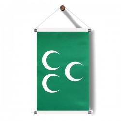 Yeşil-Üçhilal Bayrak Poster 30x50 cm Yeşil-Üçhilal Bayrak Poster 30x50 cm