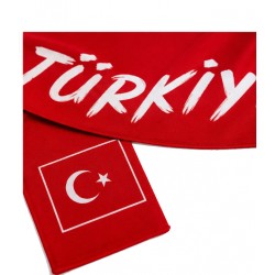 Türkiye El Yazılı Taraftar Atkısı 17x140 cm
