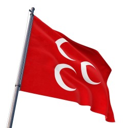 Kırmızı Üçhilal Bayrağı 100x150 cm Kırmızı Üçhilal Bayrağı 100x150 cm