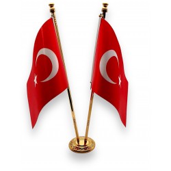 Pirinç Çiftli Masa Bayrağı Pirinç Çiftli Masa Bayrağı