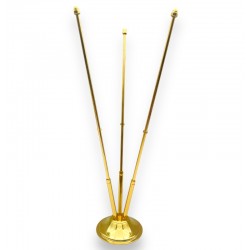 Üçlü (3'lü) Gold Masa Bayrak Direği Üçlü (3'lü) Gold Masa Bayrak Direği