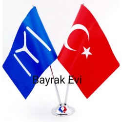 Çiftli Kayıboyu Masa Bayrağı