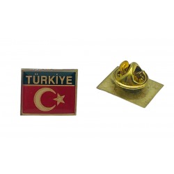 Türk Bayrağı Kare Rozet Türk Bayrağı Kare Rozet