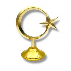 Masaüstü (Sarı) Ay Yıldız Dekor Masaüstü (Sarı) Ay Yıldız Dekor